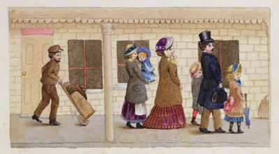 On the Station Platform, Addiscombe, 1883 by Rosa Clementina Petherick